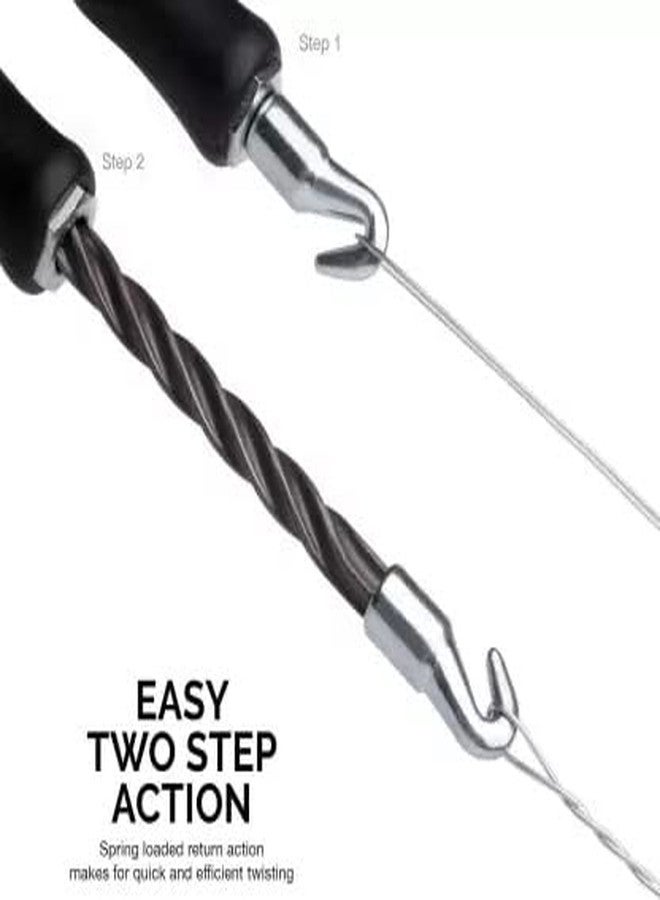 Tusig® Pull Tie Hook, Flexible Curved Hook Rebar Hook, Wire Hook, 12.01in Semi-Automatic for Concrete Rebar Rebar Tying Tool Hand Tool - Image 5